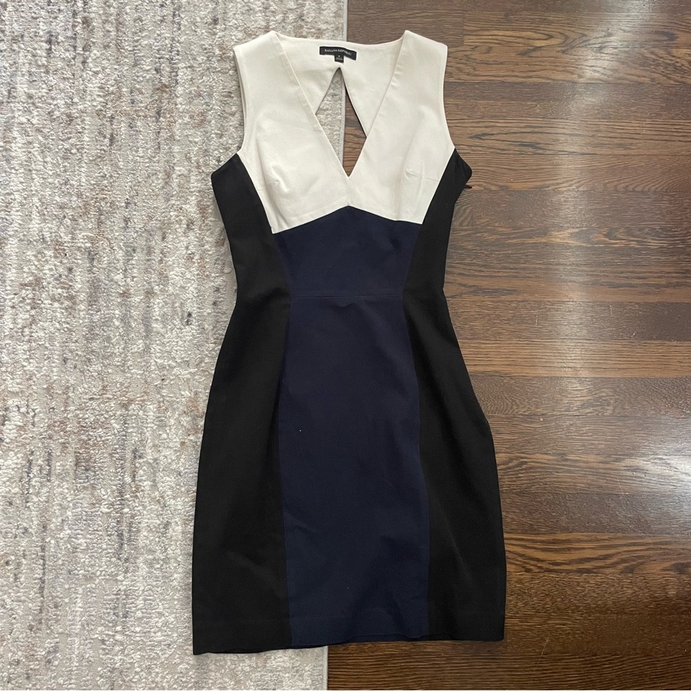 Banana Republic Black and White Dress